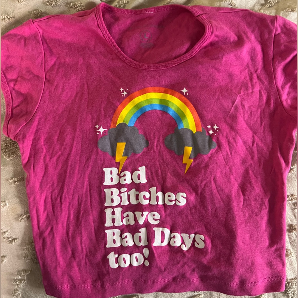 Bad Days Pink Rainbow Crop Top (Megan thee Stallion)